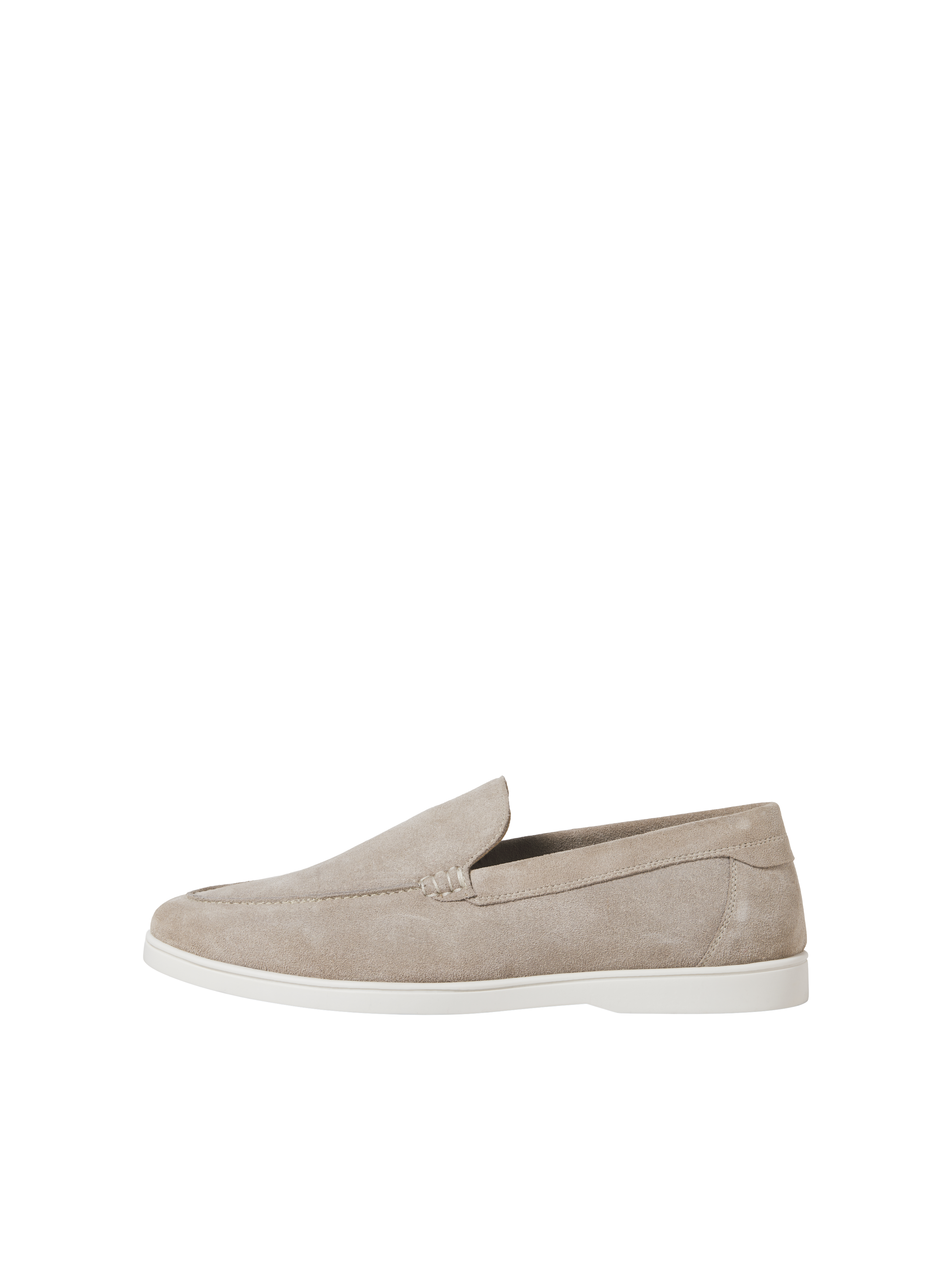 JACK & JONES JFWSLIM suede loafer - plaza taupe