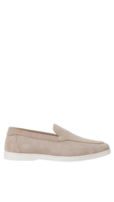 JACK & JONES JFWSLIM suede loafer - plaza taupe