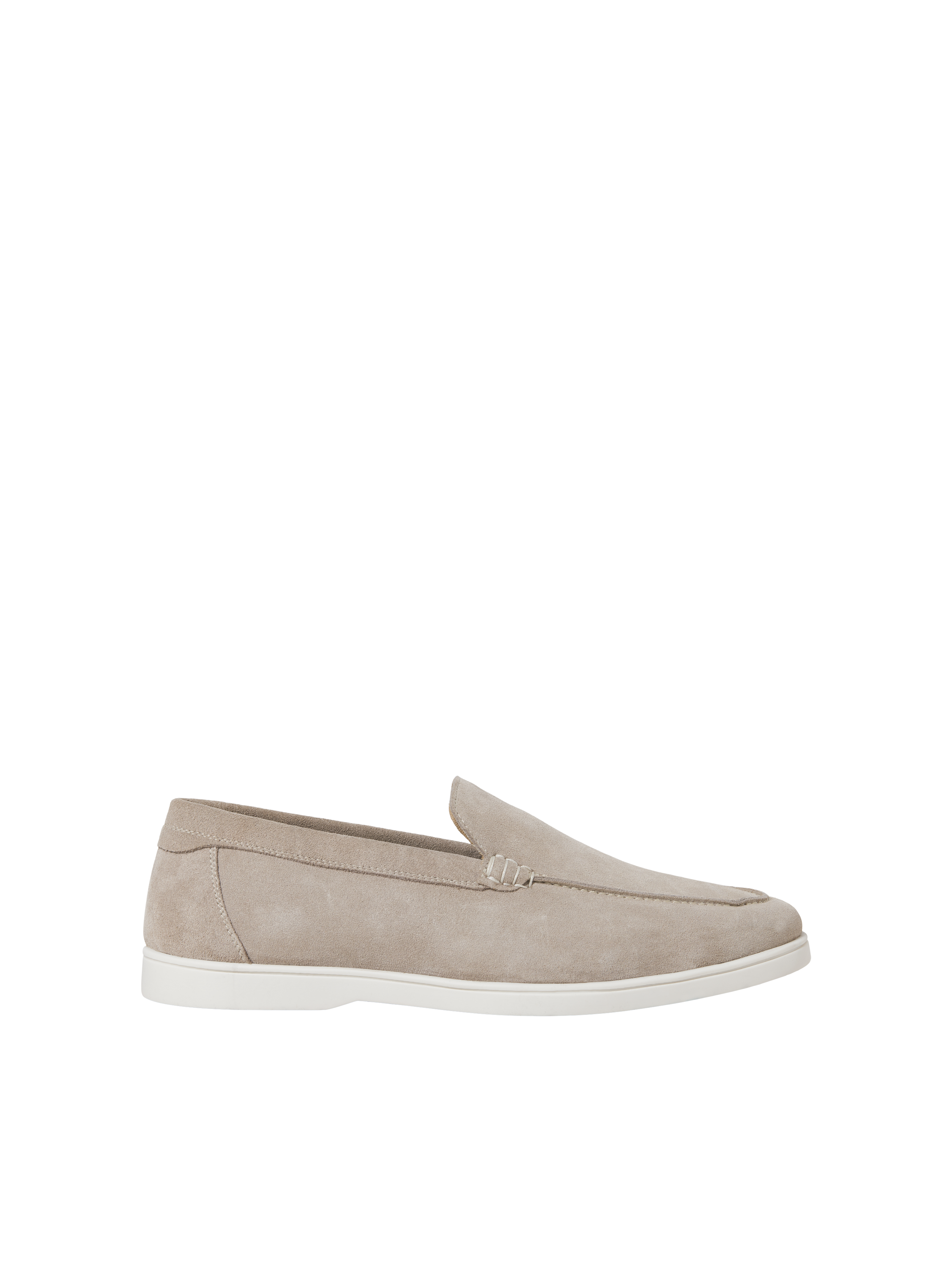 JACK & JONES JFWSLIM suede loafer - plaza taupe