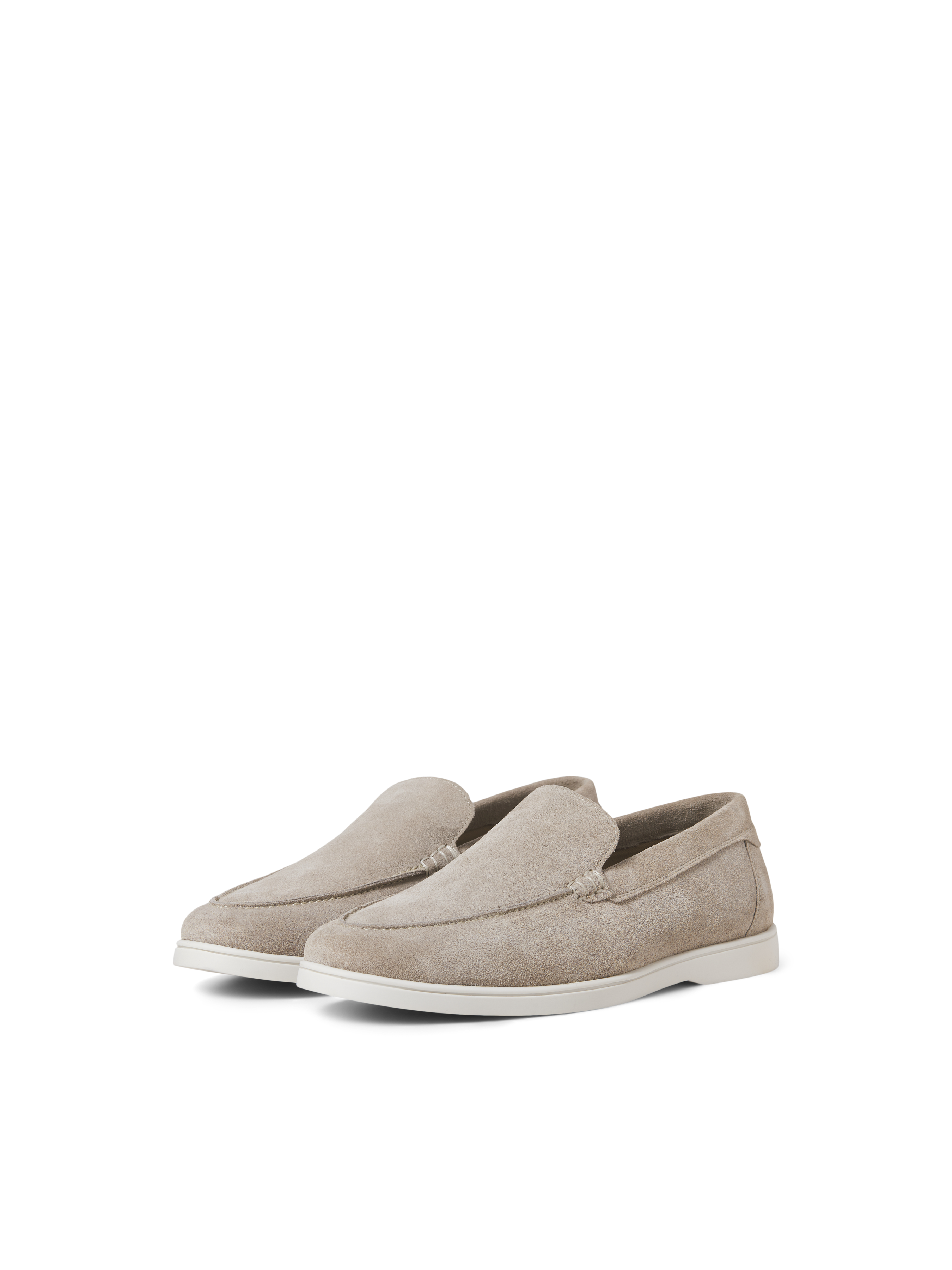JACK & JONES JFWSLIM suede loafer - plaza taupe