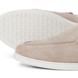 JACK & JONES JFWSLIM suede loafer - plaza taupe