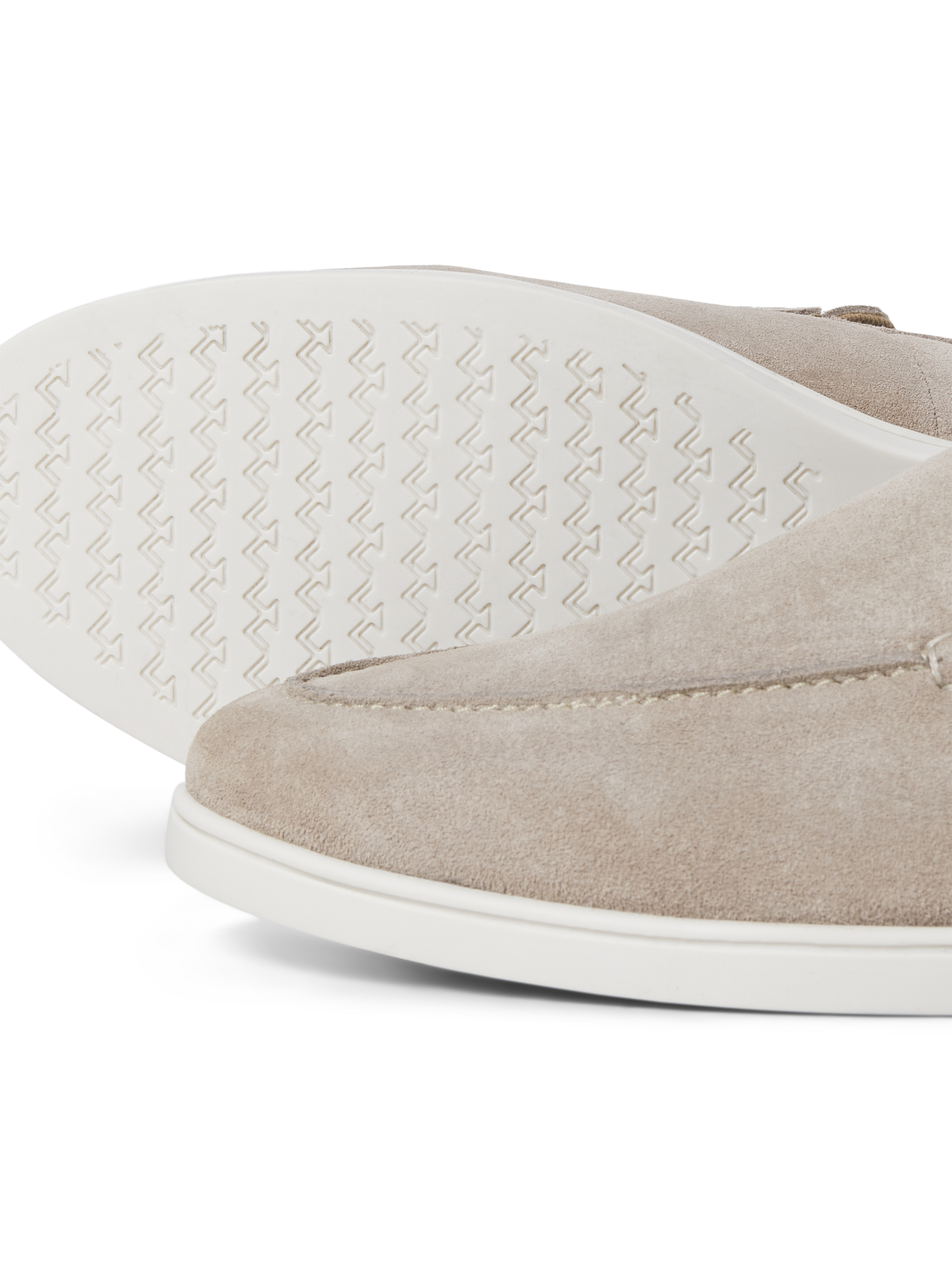JACK & JONES JFWSLIM suede loafer - plaza taupe