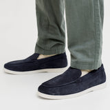 JACK & JONES JFWSLIM suede loafer - whiskey brown