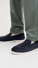 JACK & JONES JFWSLIM suede loafer - whiskey brown