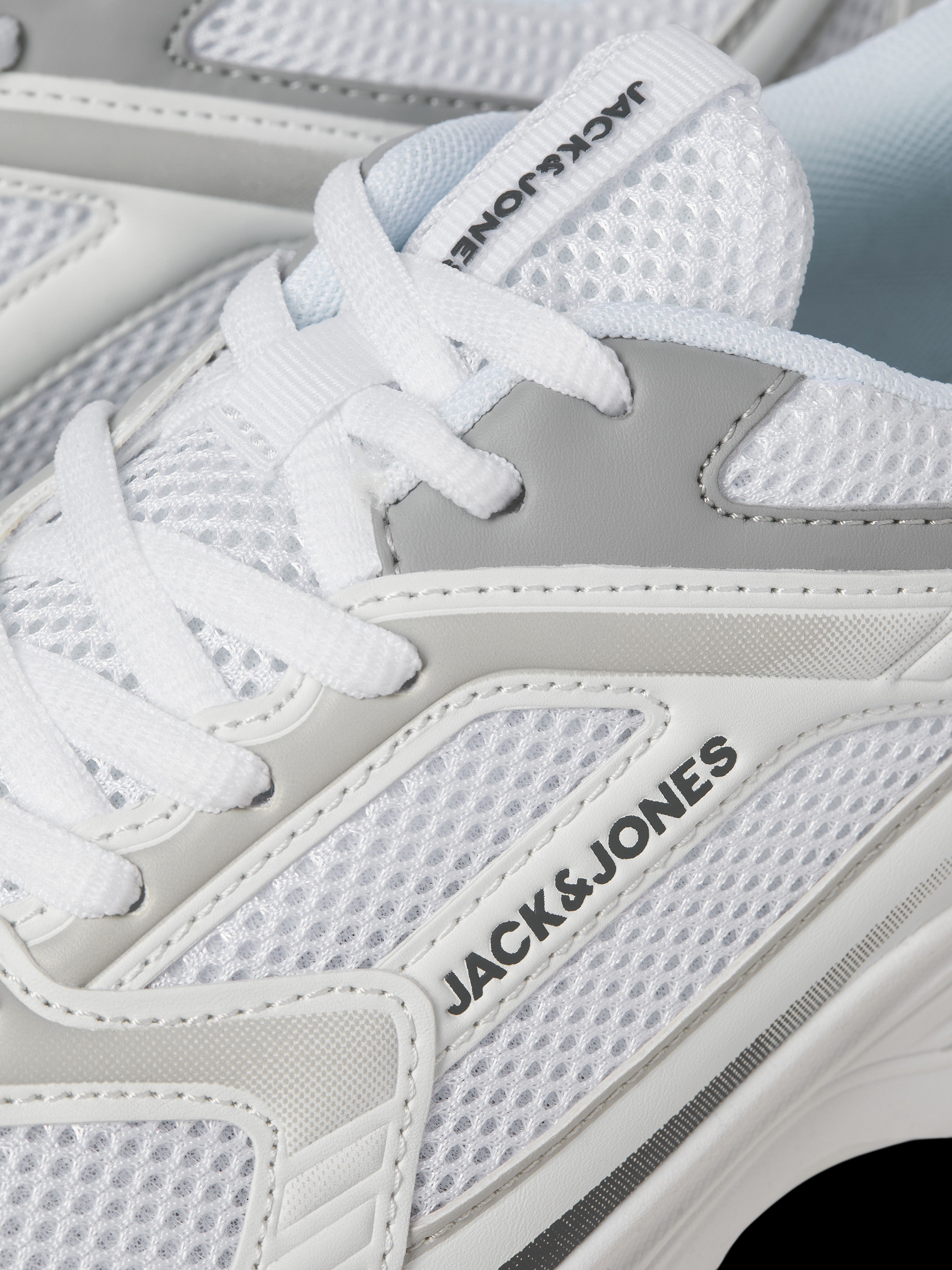 JACK & JONES JFWTOKYO mesh sneaker in bright white - Image 7