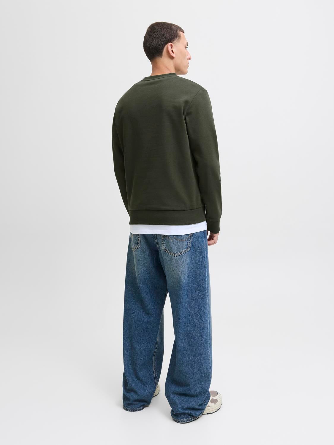 JACK & JONES JJBRANDY sweat crew neck - black