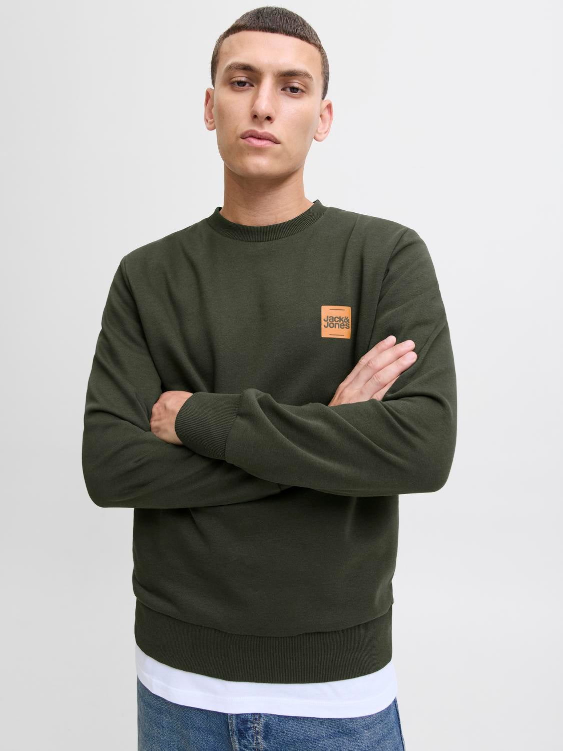 JACK & JONES JJBRANDY sweat crew neck - black