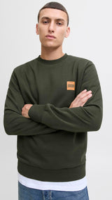 JACK & JONES JJBRANDY sweat crew neck - black