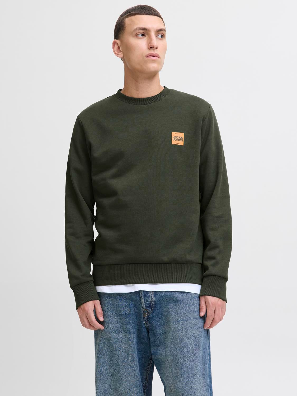 JACK & JONES JJBRANDY sweat crew neck - black