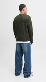 JACK & JONES JJBRANDY sweat crew neck - duffel bag