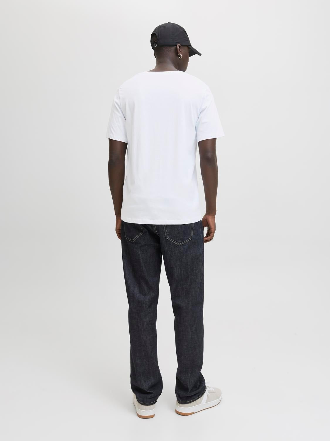 JACK & JONES JJBRANDY tee crew neck in white - Image 2