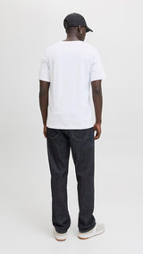 JACK & JONES JJBRANDY tee crew neck in white - Image 2