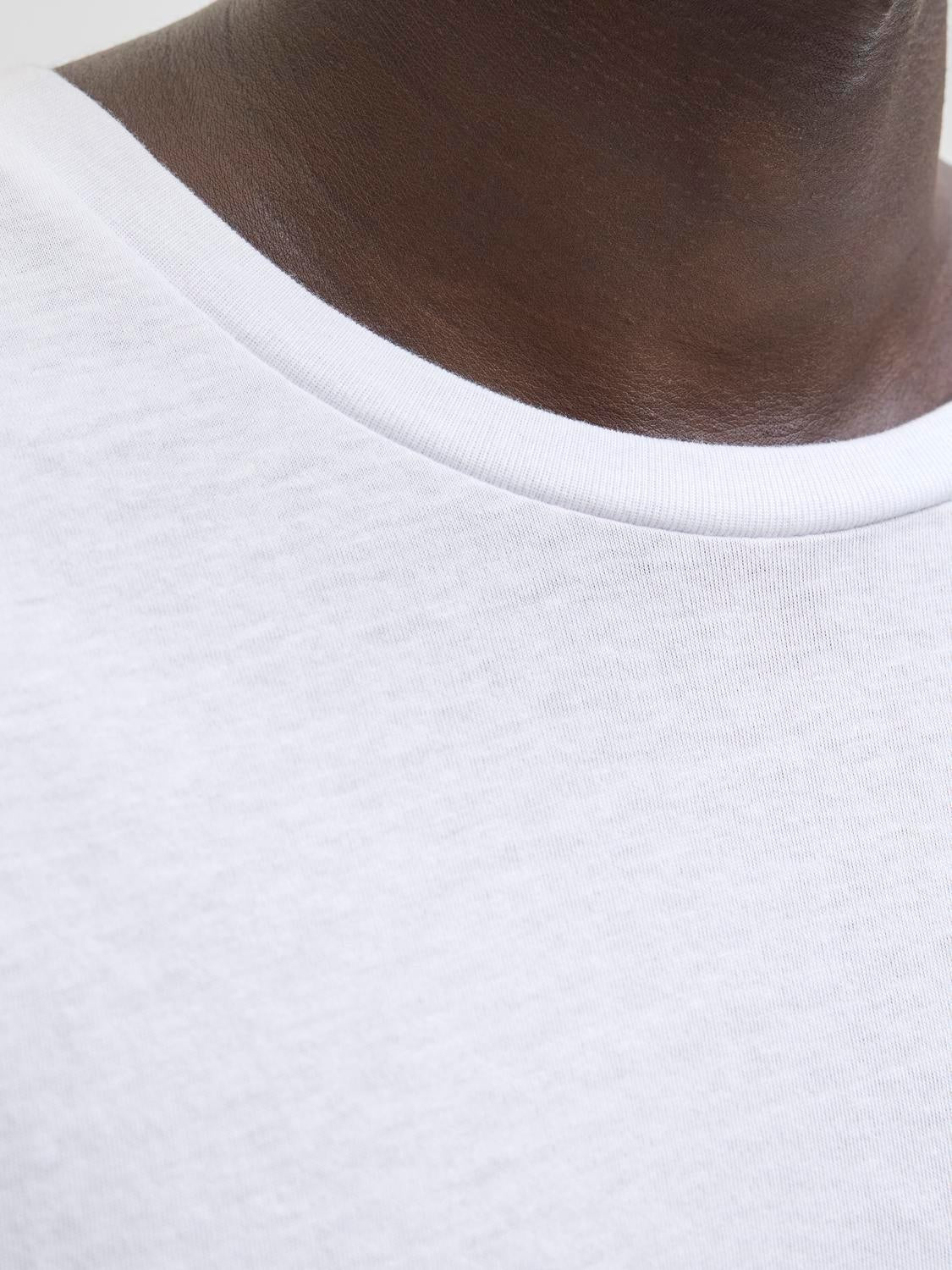 JACK & JONES JJBRANDY tee crew neck in white - Image 5