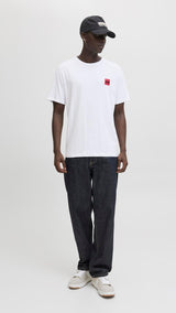 JACK & JONES JJBRANDY tee crew neck in white - Image 4