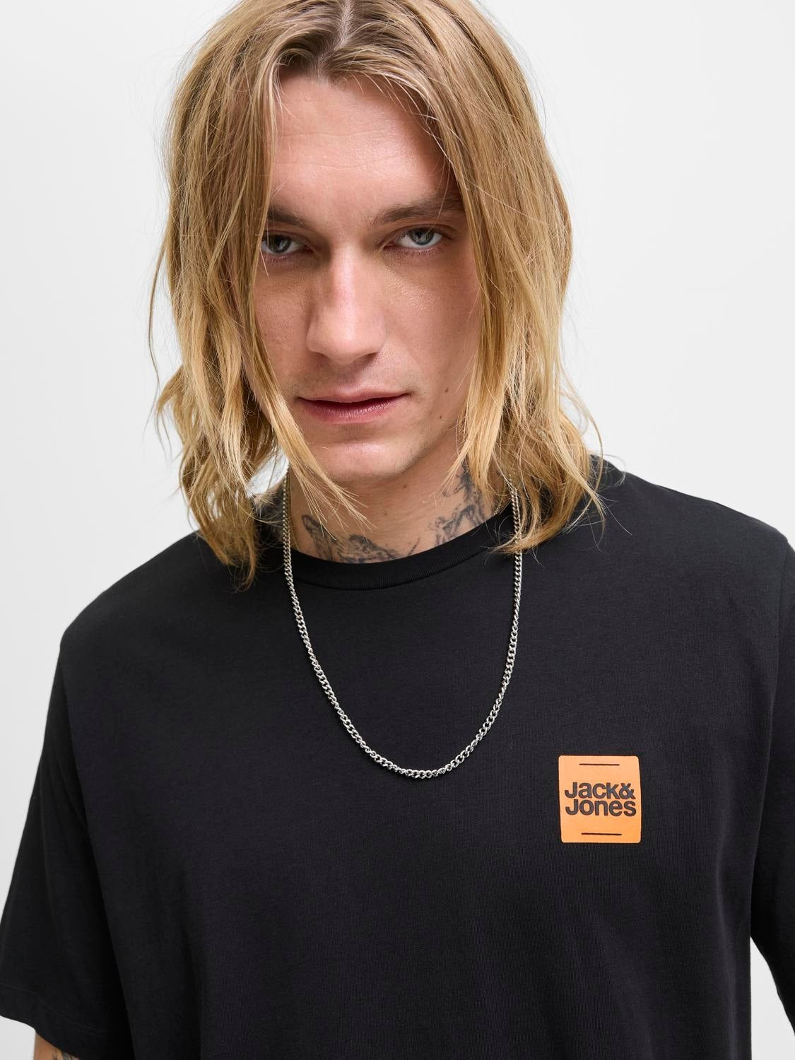 JACK & JONES JJBRANDY tee crew neck in black - Image 7