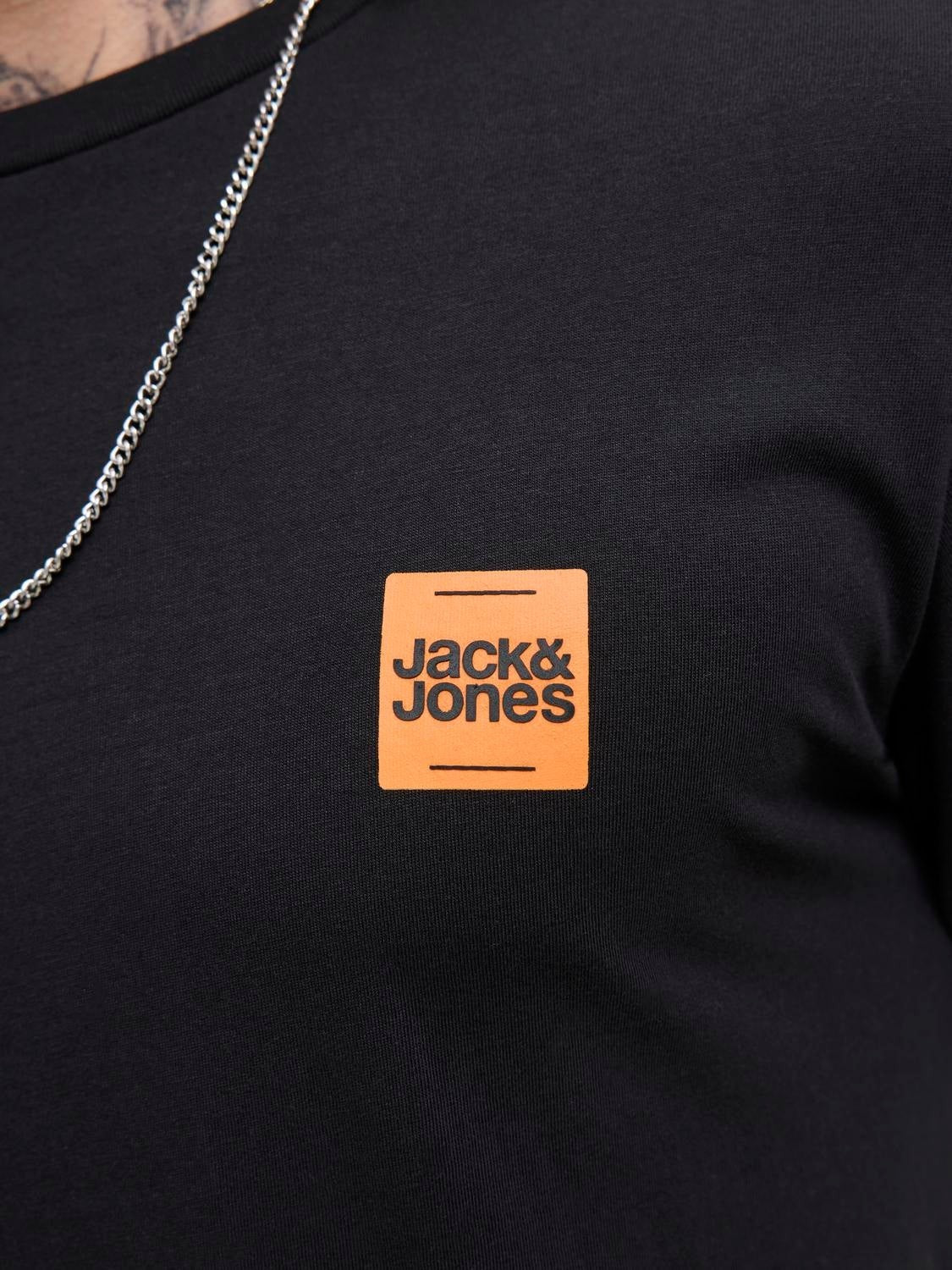 JACK & JONES JJBRANDY tee crew neck in black - Image 5
