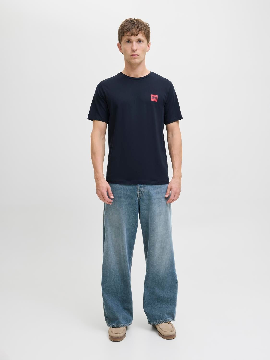 JACK & JONES JJBRANDY tee crew neck in sky captain - Image 4