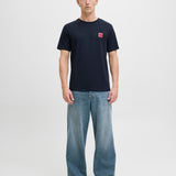JACK & JONES JJBRANDY tee crew neck in sky captain - Image 4