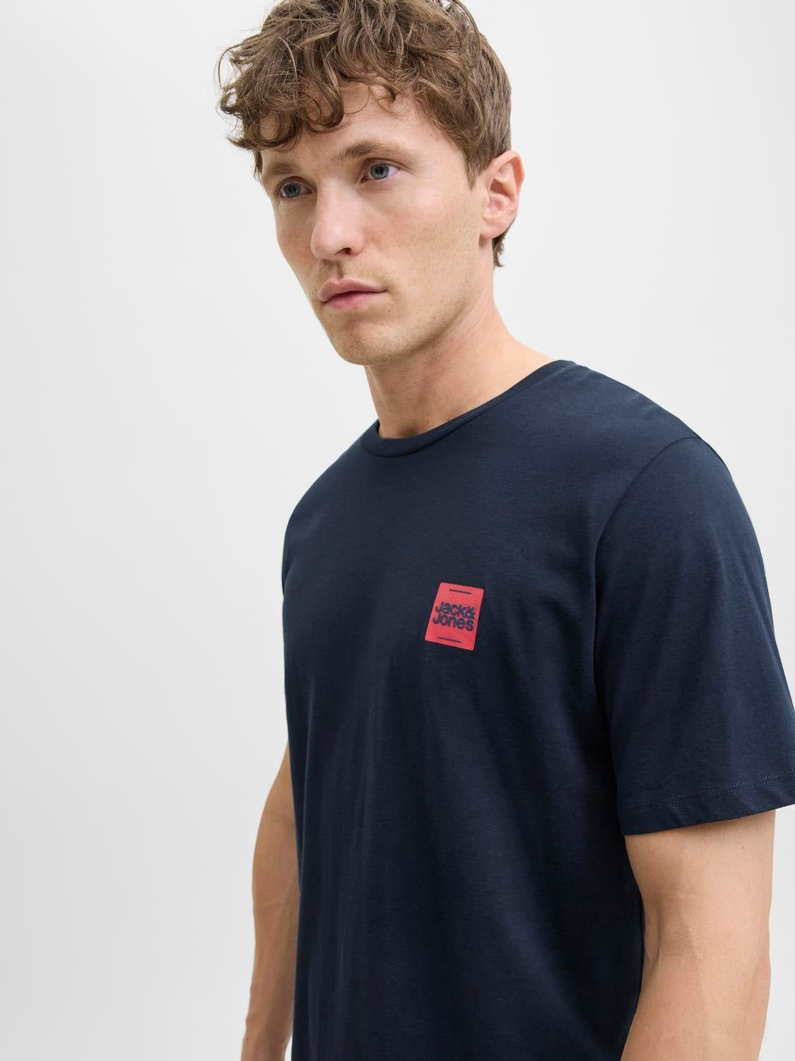 JACK & JONES JJBRANDY tee crew neck in sky captain - Image 7