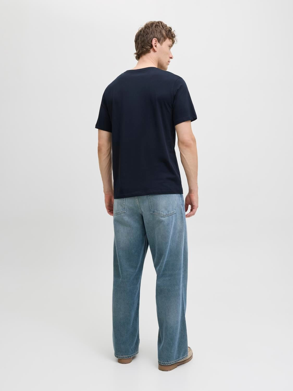 JACK & JONES JJBRANDY tee crew neck in sky captain - Image 2