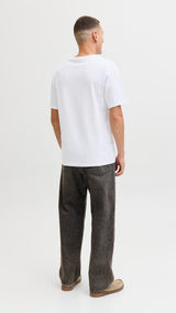 JACK & JONES JJCHRISTMAS tee crew neck xmas - white
