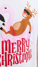 JACK & JONES JJCHRISTMAS tee crew neck xmas - sky captain