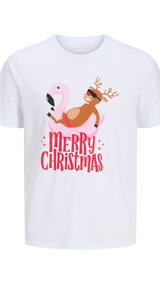 JACK & JONES JJCHRISTMAS tee crew neck xmas - kombu green