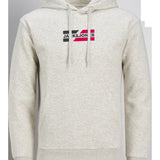 JACK & JONES JJECORP graphic sweat hood in white melange - Image 3