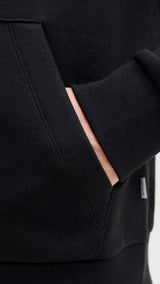 JACK & JONES JJECORP graphic sweat hood - black
