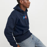JACK & JONES JJECORP graphic sweat hood in sky captain - Image 7