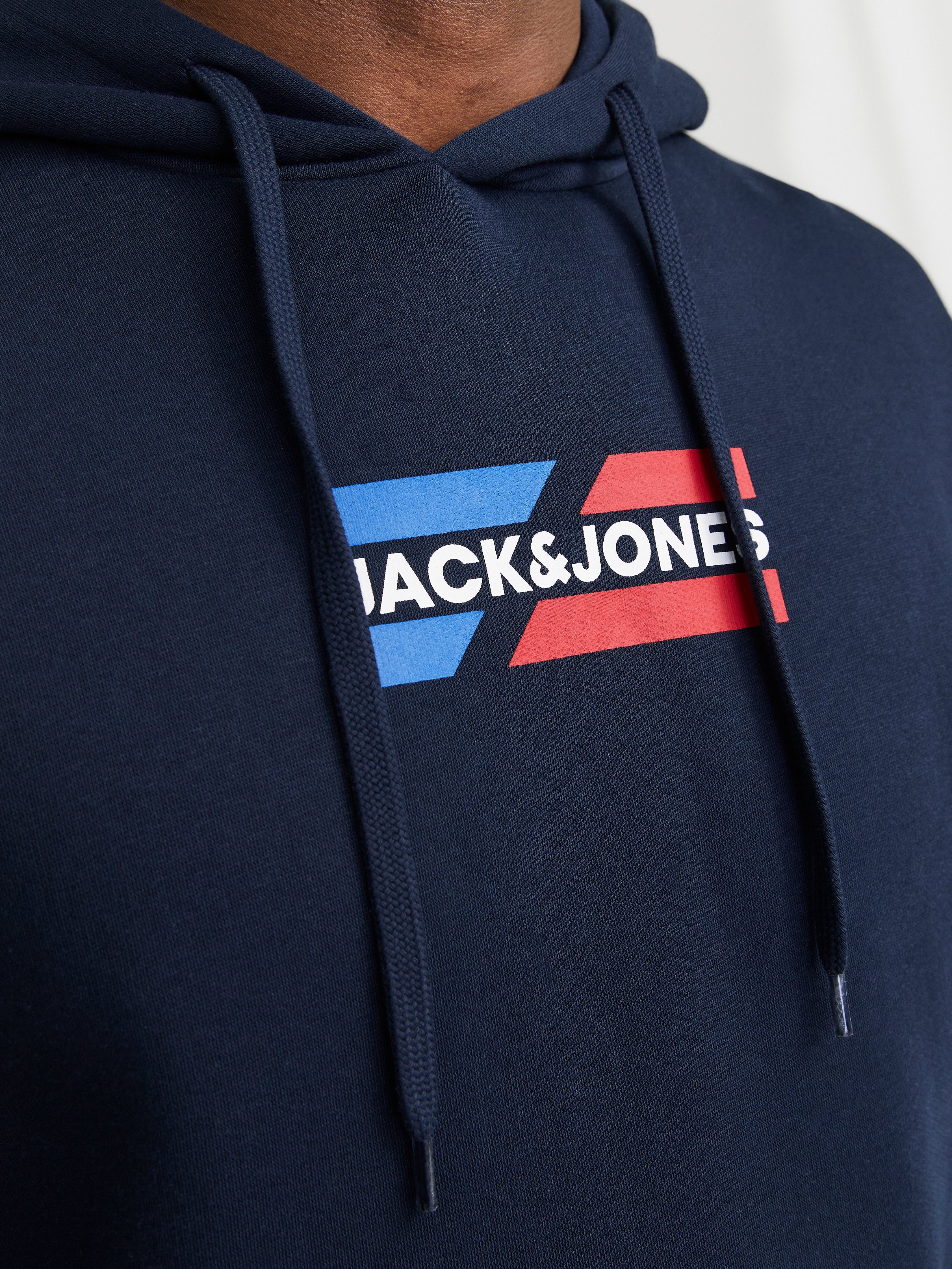 JACK & JONES JJECORP graphic sweat hood in sky captain - Image 6