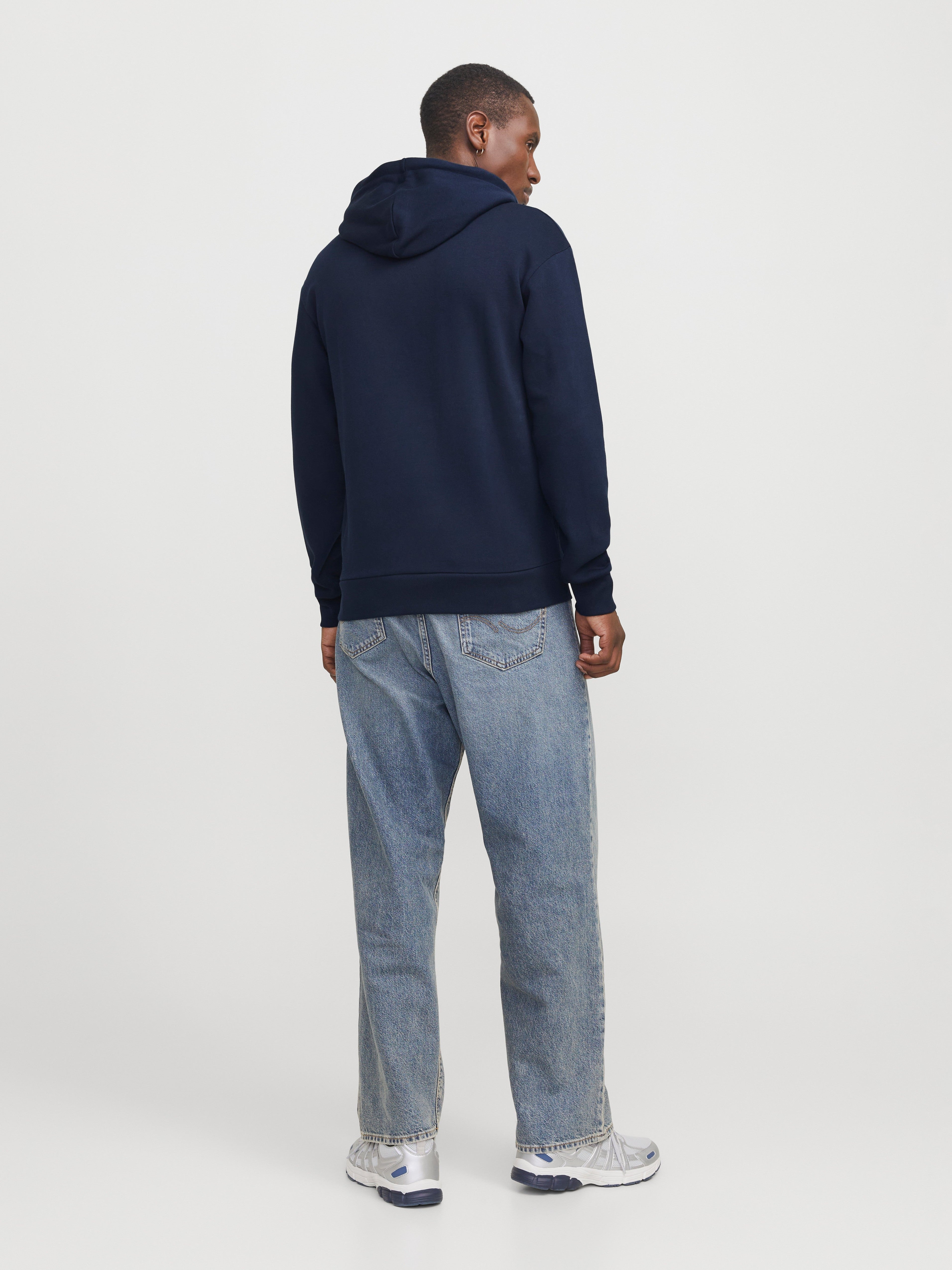 JACK & JONES JJECORP graphic sweat hood in sky captain - Image 2