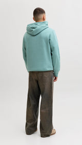 JACK & JONES JJECORP graphic sweat hood in oceanview - Image 2