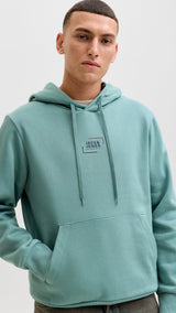 JACK & JONES JJECORP graphic sweat hood in oceanview - Image 7