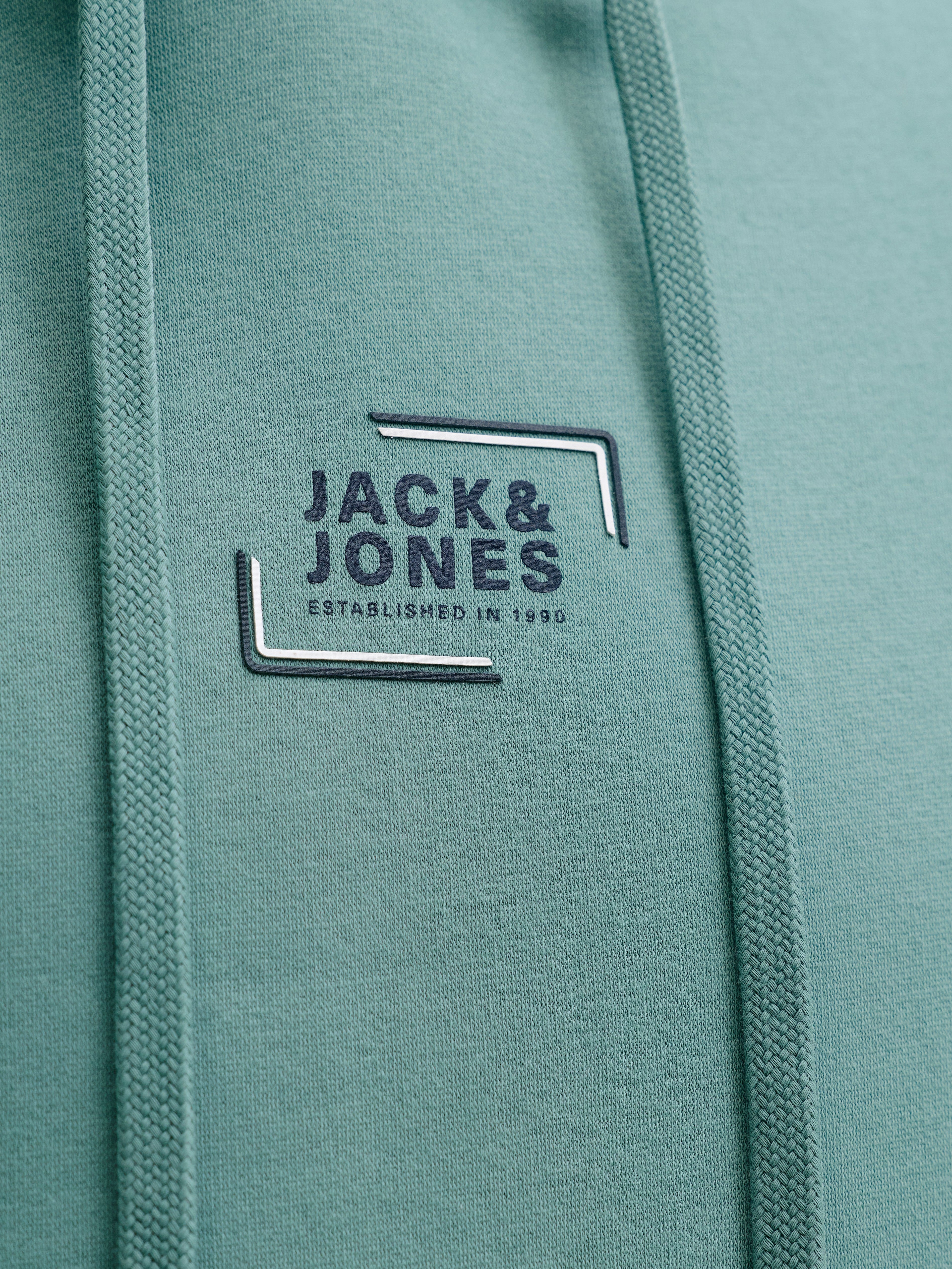 JACK & JONES JJECORP graphic sweat hood in oceanview - Image 6