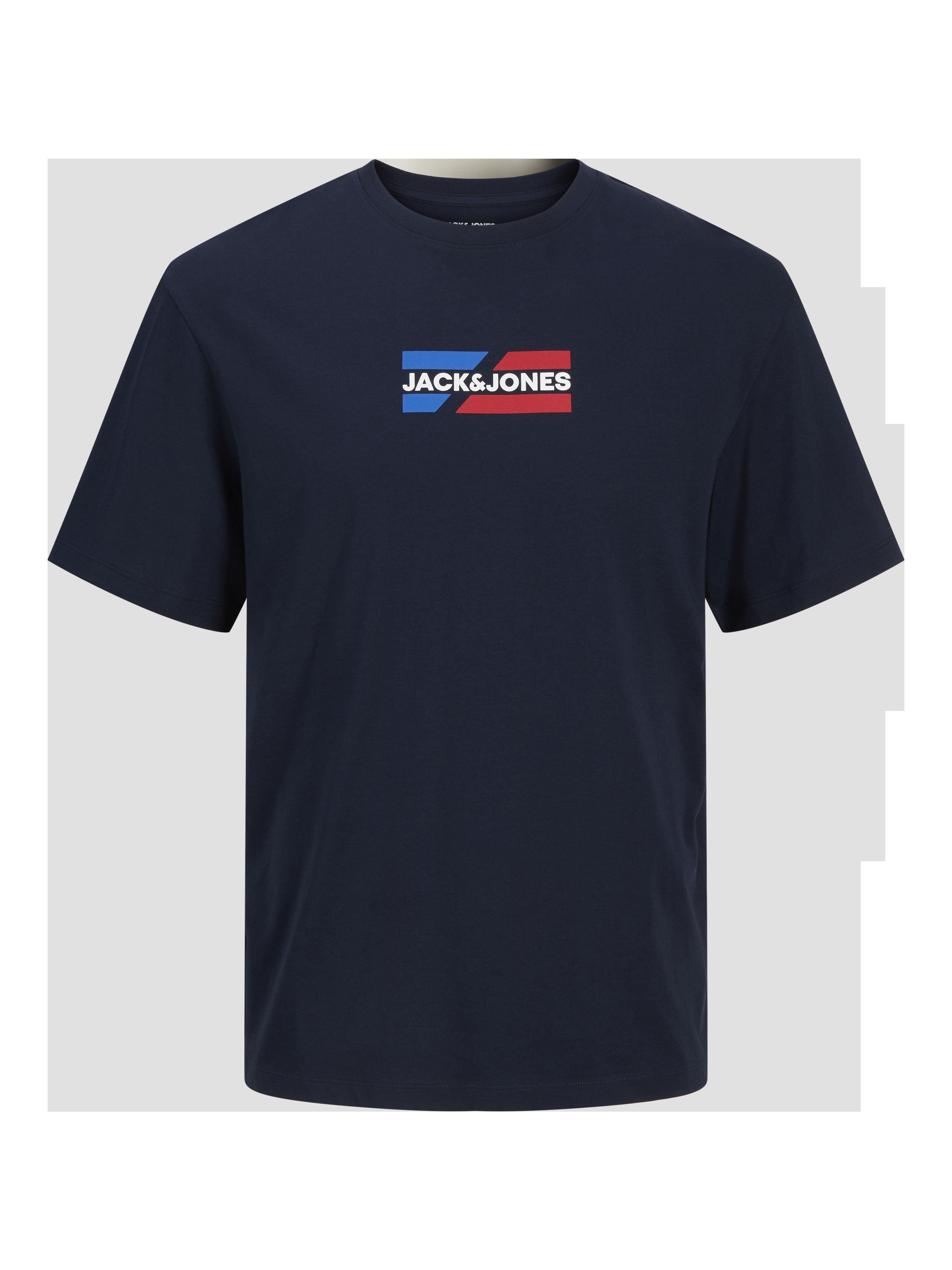 JACK & JONES JJECORP graphic tee o-neck in sky captain - Image 3