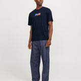 JACK & JONES JJECORP graphic tee o-neck in sky captain - Image 4