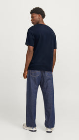JACK & JONES JJECORP graphic tee o-neck in sky captain - Image 2