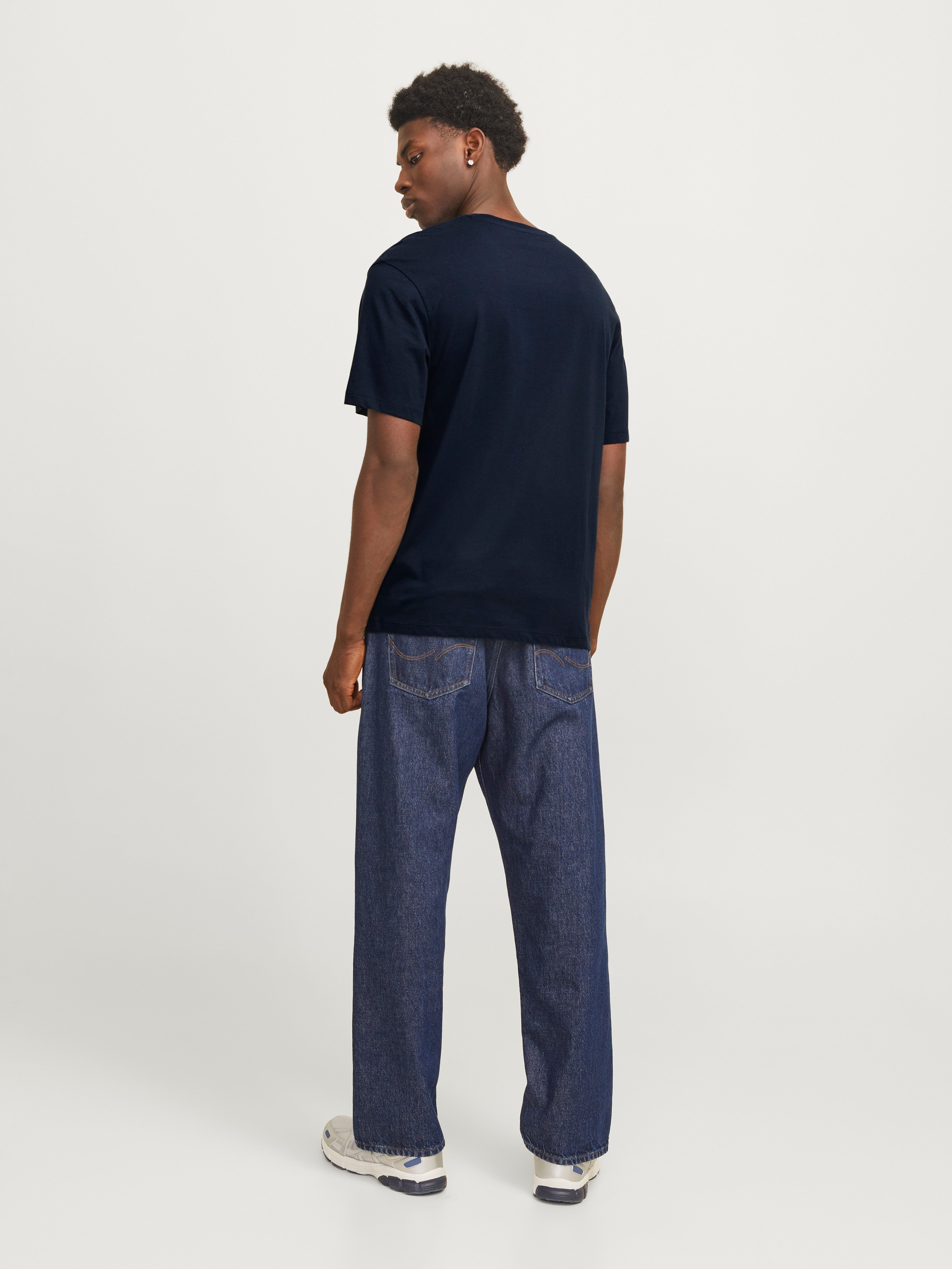 JACK & JONES JJECORP graphic tee o-neck in sky captain - Image 2