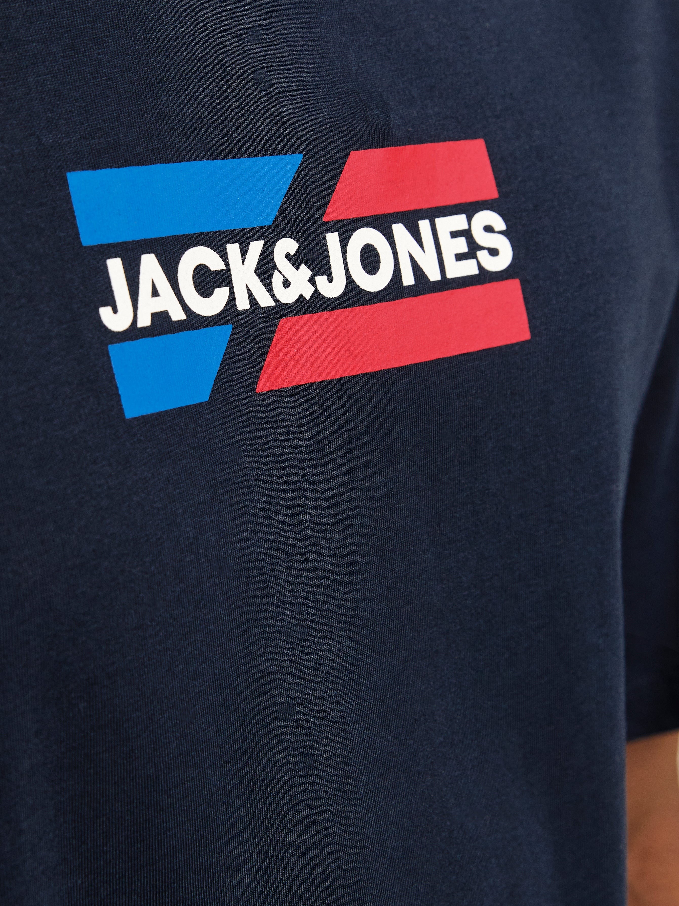 JACK & JONES JJECORP graphic tee o-neck in sky captain - Image 6