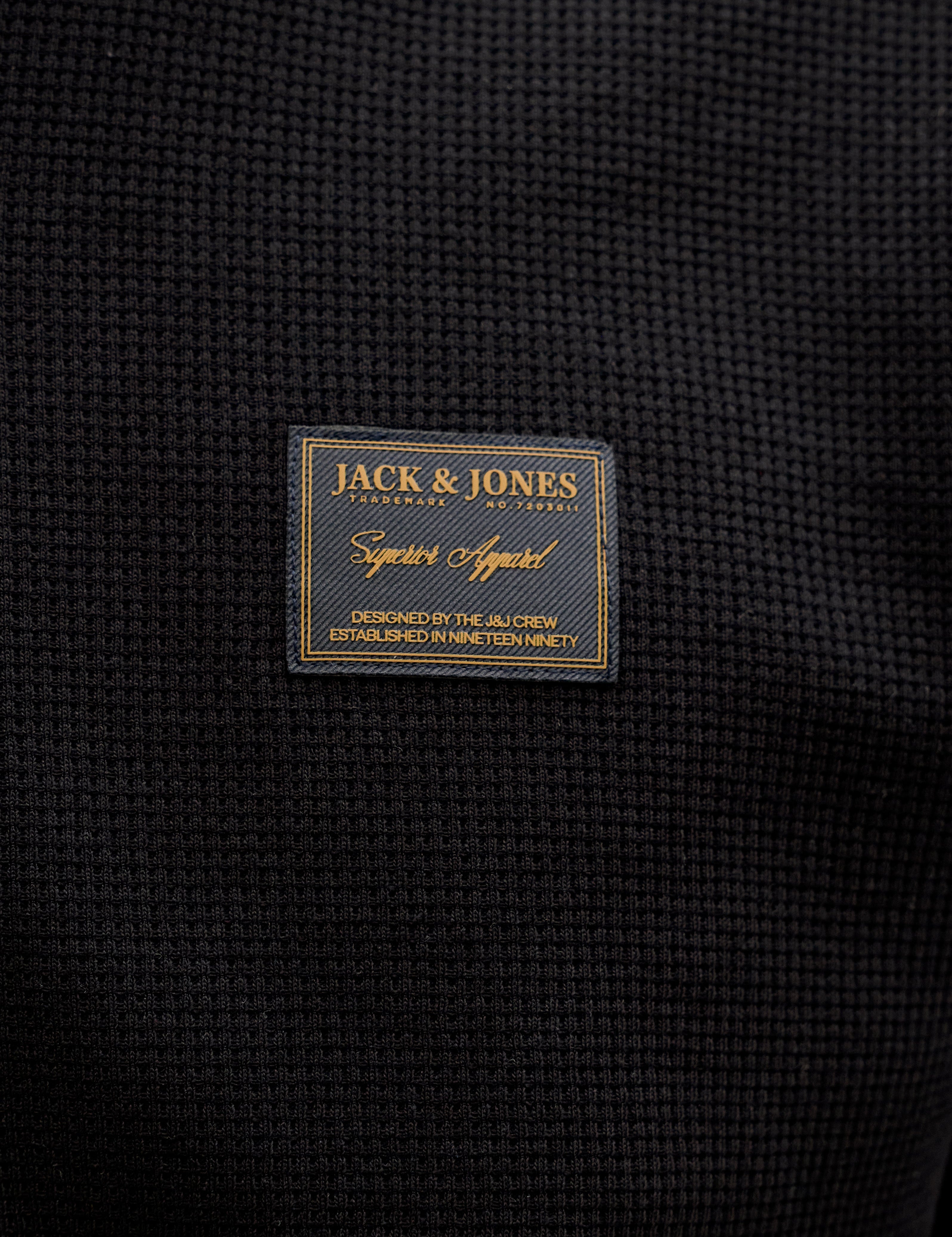 JACK & JONES JJDAYTONA polo - black