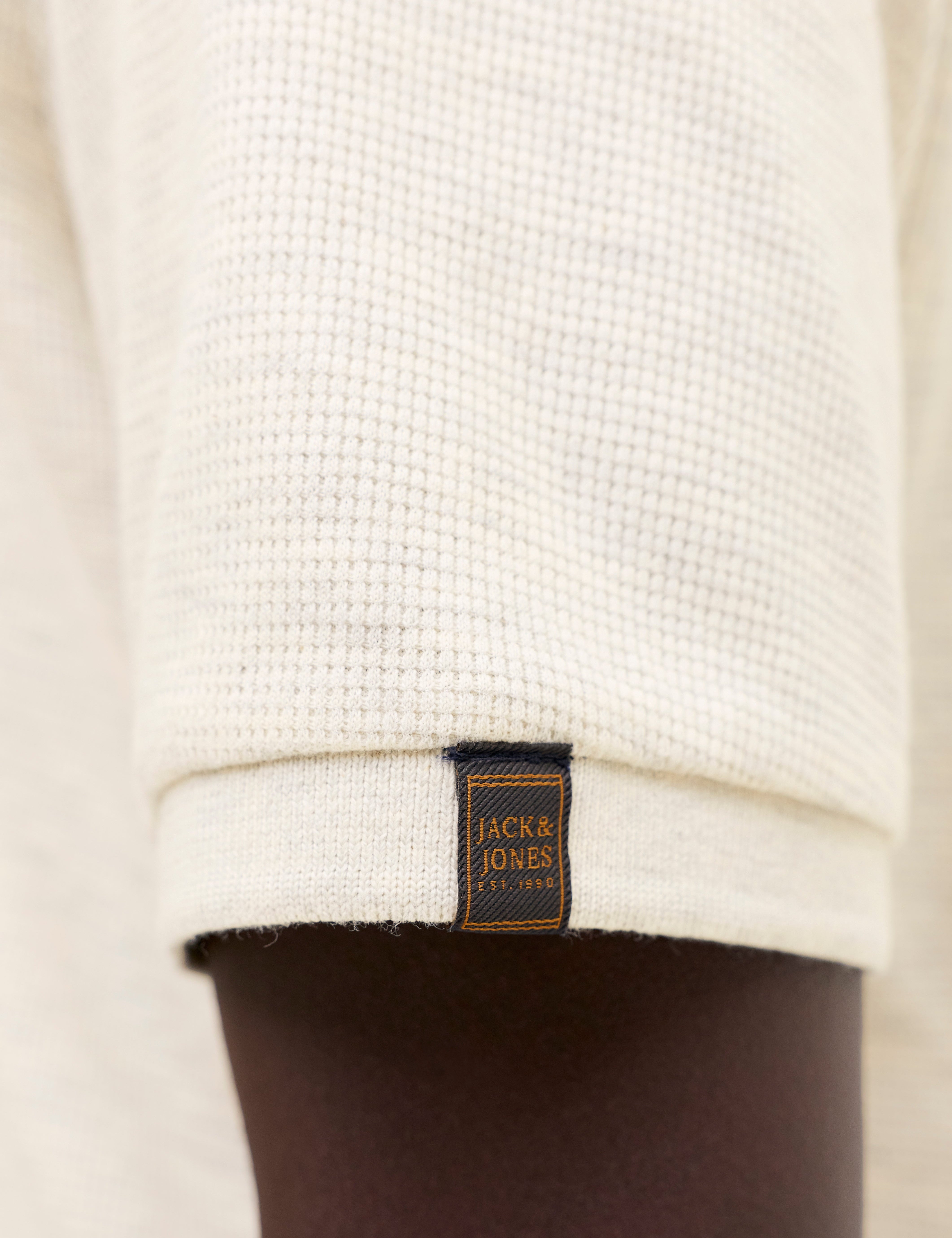 JACK & JONES JJDAYTONA polo - antique white melange