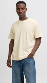 JACK & JONES JJEAUSTIN tee - antique white melange