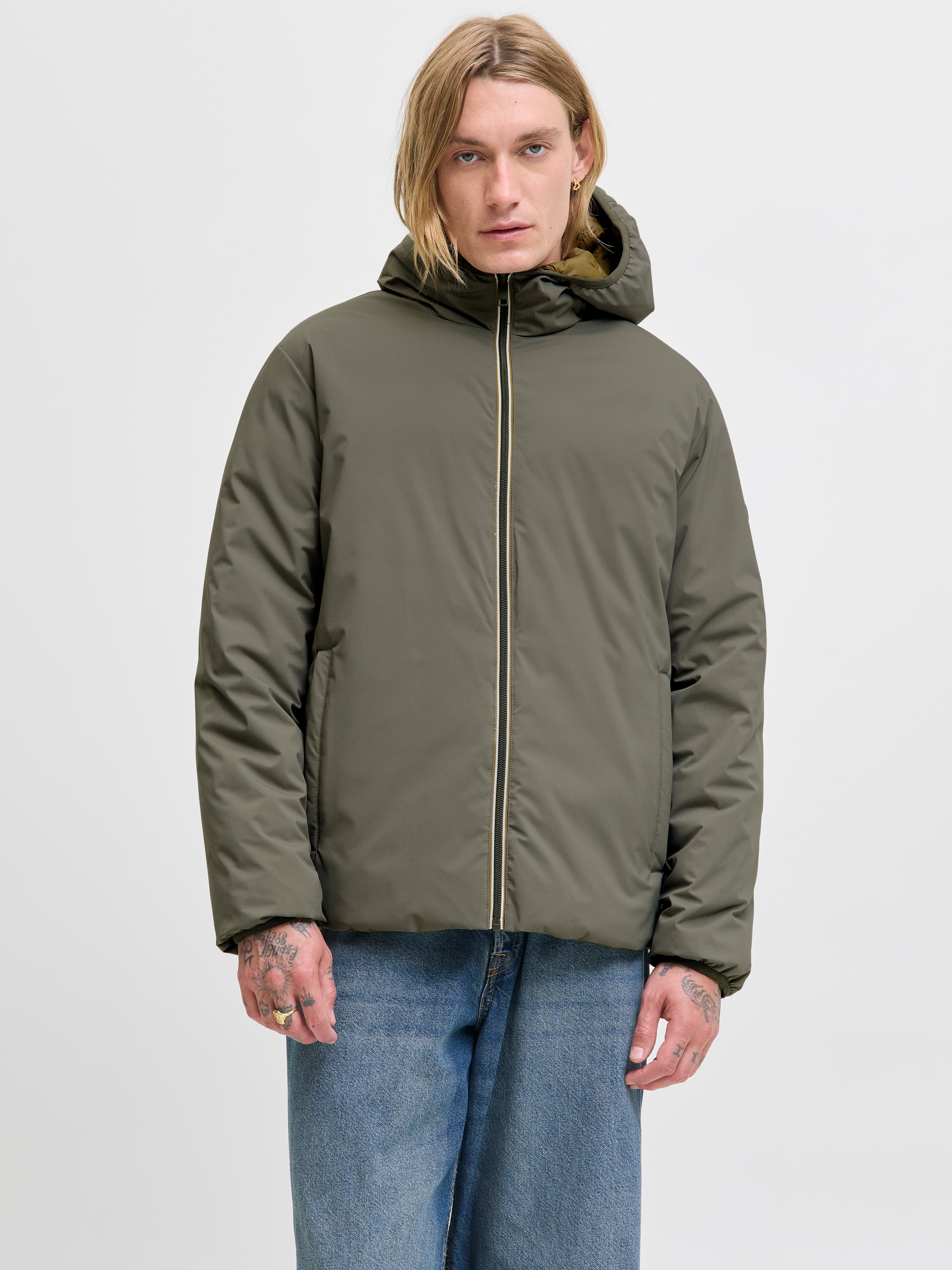 JACK & JONES JJEBROOK reversible jacket - olive night