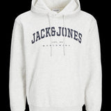JACK & JONES JJECALEB varsity sweat hood in canteen - Image 3