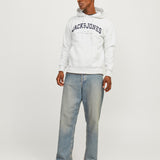 JACK & JONES JJECALEB varsity sweat hood in canteen - Image 4
