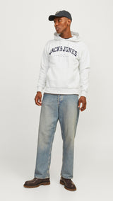 JACK & JONES JJECALEB varsity sweat hood in canteen - Image 4