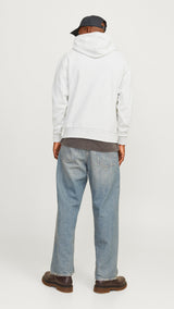 JACK & JONES JJECALEB varsity sweat hood in canteen - Image 2