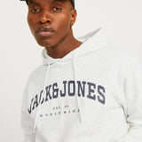 JACK & JONES JJECALEB varsity sweat hood in canteen - Image 7