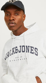 JACK & JONES JJECALEB varsity sweat hood in canteen - Image 7